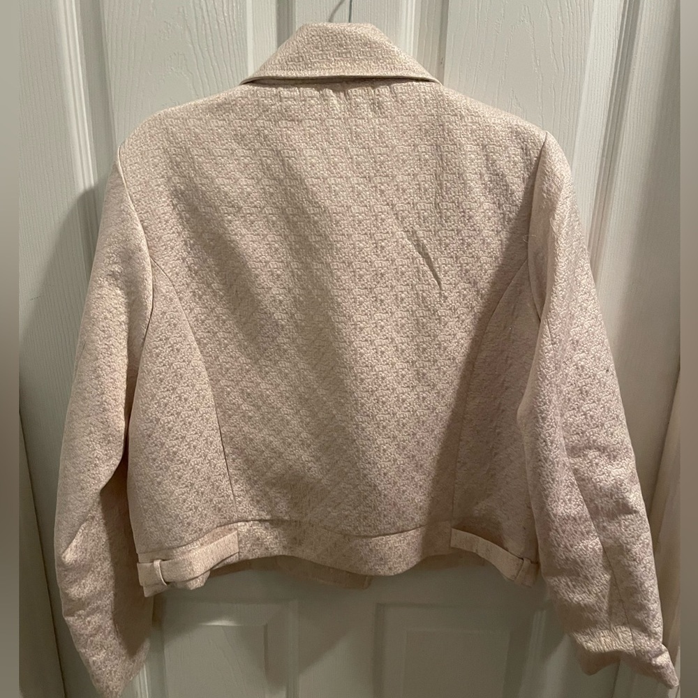A New Day- Cream w/ Gold flecks- Blazer- Size large - Picture 3 of 6